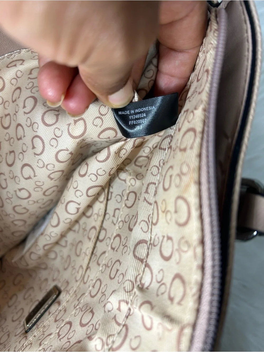 Guess stylish satchel